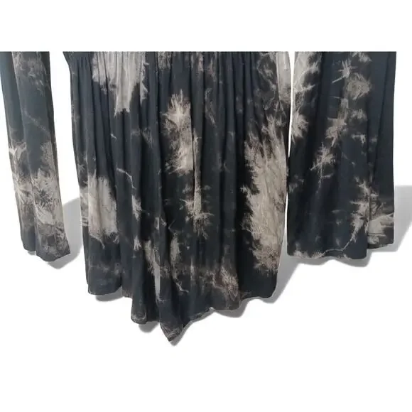 Audrey 3+1 Tie Dye Romper Elastic Waist Soft Stretchy Long Sleeve M-L - Picture 7 of 12